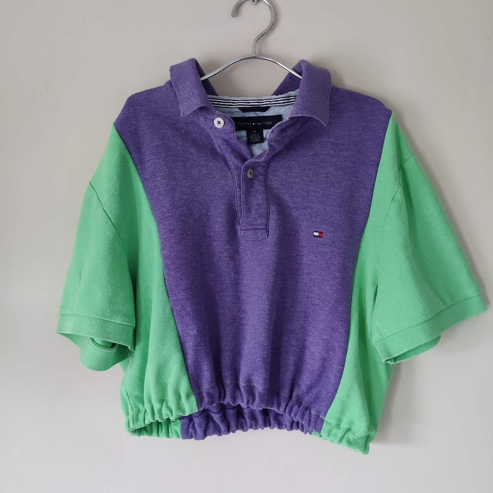 Tommy Hilfiger Reworked Cropped Polo Shirt